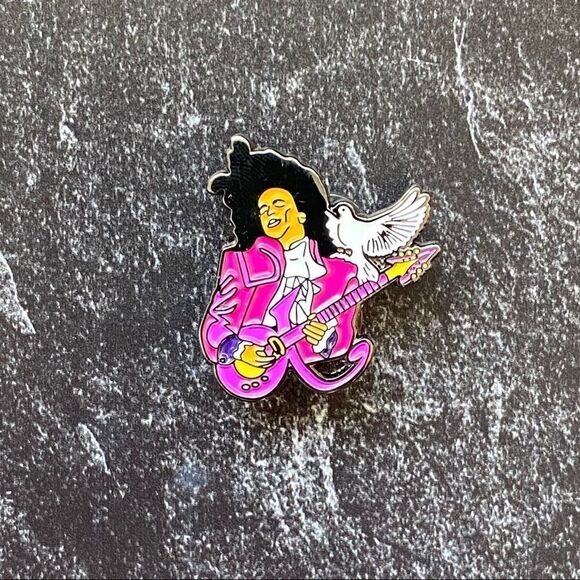 When Doves Cry Prince Enamel Pin/ Brooch - Picture 3 of 6